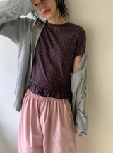 Siana Frill Dot Short Sleeve Tee