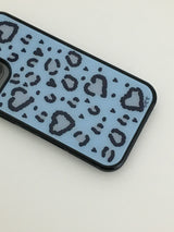 F.heart leopard case (blue)