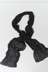 Leaf Dot Wrinkle Scarf