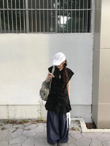 モシサマーデニムワイドパンツ