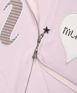 I LOVE MUSIC ZIP UP HOODIE PINK(CV2FFUM481A)