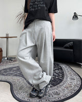 レデンダブルピンタックスウェットパンツ