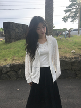 レースフーディージップアップ