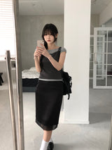 レナシャーリングパフTシャツ(4 colors)