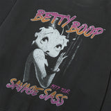 [ULKIN X BETTYBOOP] グラマーグラフィックスウェットシャツ_チャコール