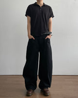 Goth Black Denim Pants