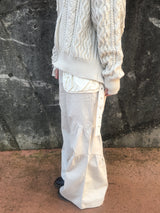 Two Way Cozy Textured Knit Hood
