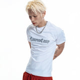 Lettering Logo Compression Short Sleeve - WHITE