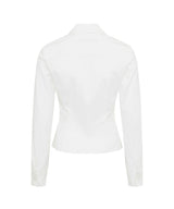 DOZI - ピンチドアンバランスシャツ _ ホワイト