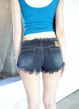 Beach Denim Low-Rise Shorts