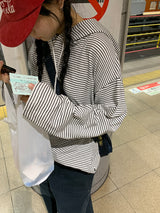 STRIPE STRING HOOD (2C)