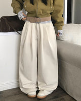 [ORIGINAL] ROSE Pintuck Cotton Pants