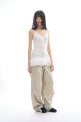 Leaf frill layered top