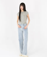 SLIM FIT REGULAR BUTTON HALF T-SHIRT [3color]