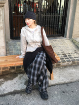 [Special Offer]リトルカーブドチェックパンツ (3c)