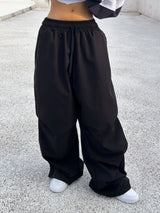 (UNISEX) LONG WIDE LOOSE-FIT PLEATED OVER BOXY PANTS