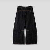 [Unisex] Stitch curve flare denim pants