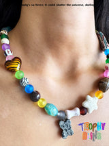 Mixed Bead Mushroom Necklace