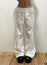 Fold West Cotton Semi-Cargo Bootcut Pants 4color
