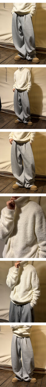 [Unisex] ハーフタックスウェットパンツ(2color)