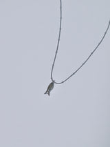 Surgical steel fish necklace