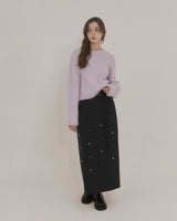スタッズマキシスカート [NAVY]