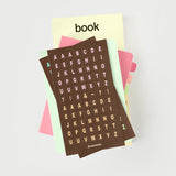 oab alphabet sticker set
