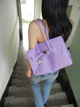 Jelly Clear Birkin Tote Shoulder Bag