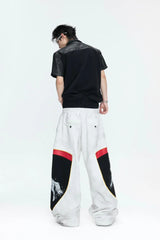 Washed Racing Baggy Sweatpants