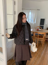 Kotanna Quilted Hooded Padded Jumper