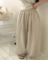 [MADE] Dot, Pintack Wide Pants