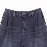 グレイシーダブルピンタックバルーンデニムパンツ