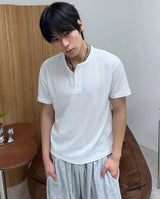 パラ ソフト ヘンリーネック ショートスリーブ Tシャツ