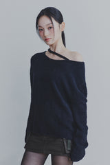 RUBY HOOK OVER KNIT black