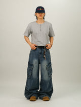ROO Parachute Cargo Denim Pants