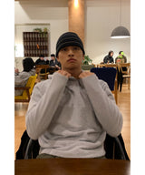 サティアルファフリースハーフフーディ