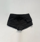Perry Low-Rise Wool Short Pants (black)