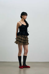 GENIE SLEEVELESS TOP / BLACK