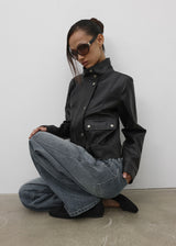 [MADE] Copea High-Neck Leather Jacket