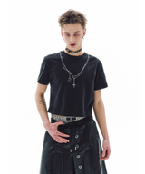HYPNO CHAIN CROP T-SHIRT