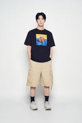 25SS SQUARE BASKETBALL SHORT SLEEVE T-SHIRT BLACK