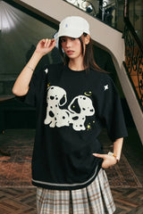 ファジードッグエンブロイダリーTシャツ