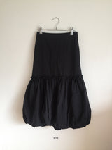 pumpkin nylon long skirt