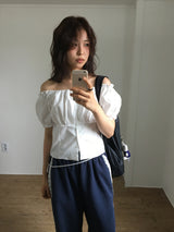 Julie Puff Blouse  (2color)