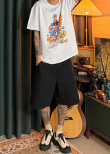[ VirStyle Original ] INKKI Canvas Carpenter Shorts 4COLOR