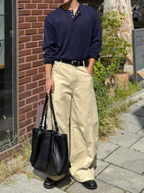 デリヘンリーネックロングスリーブTシャツ