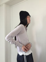 Summer Punching Crewneck Cardigan (4color)