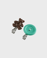 [2 set] Bear button Backstage pin