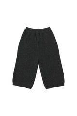 Bermuda knit wool pants [Charcoal]