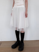 リボンチュールミニスカート